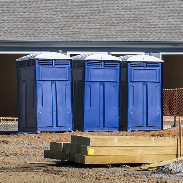 what is the maximum capacity for a single portable toilet in Crouseville Maine